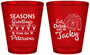 Custom Christmas Plastic Shot Glasses - Eat Drink Be Jacky | 280016