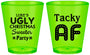 Custom Christmas Plastic Shot Glasses - Tacky Af | 280021