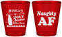 Custom Christmas Plastic Shot Glasses - Eat Drink Be Ugly | 280024