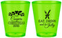 Custom Christmas Plastic Shot Glasses - Eat Drink And Be Jolly | 280033