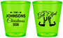 Custom Christmas Plastic Shot Glasses - Lets Get Elfed Up | 280037