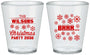 Custom Christmas Plastic Shot Glasses - Snowflakes | 280042