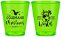 Custom Christmas Plastic Shot Glasses - Joy To The World | 280045