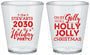 Custom Christmas Plastic Shot Glasses - Holly Jolly | 280046