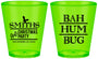 Custom Christmas Plastic Shot Glasses - Bah Hum Bug | 280057