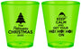 Custom Christmas Plastic Shot Glasses - Ho Ho Ho | 280061