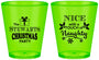 Custom Christmas Plastic Shot Glasses - Naughty Or Nice | 280069