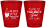 Custom Christmas Plastic Shot Glasses - Holiday Spirit | 280072