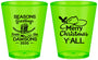 Custom Christmas Plastic Shot Glasses - Texas | 280077