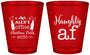 Custom Christmas Plastic Shot Glasses - Naughty Af | 280084