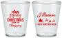 Custom Christmas Plastic Shot Glasses - Santa Claus | 280086