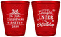 Custom Christmas Plastic Shot Glasses - Mistletoe | 280092