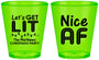 Custom Christmas Plastic Shot Glasses - Nice Af | 280093