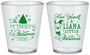 Custom Christmas Plastic Shot Glasses - Llama | 280095