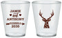 Custom Wedding Plastic Shot Glasses - Deer | 282