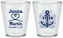 Custom Wedding Plastic Shot Glasses - They Tied The Knot Nautical | 293