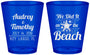Custom Wedding Plastic Shot Glasses - We Did It On The Beach | 294