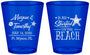 Custom Wedding Plastic Shot Glasses - Started On The Beach | 295