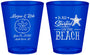 Custom Wedding Plastic Shot Glasses - Started On The Beach | 298