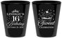 Custom 16th Birthday Plastic Shot Glasses - Cupcake | 300000