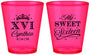 Custom 16th Birthday Plastic Shot Glasses - Tiara | 300003