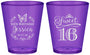 Custom 16th Birthday Plastic Shot Glasses - Butterfly | 300005