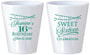 Custom 16th Birthday Plastic Shot Glasses - String Lights | 300009
