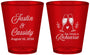 Custom Rehearsal Dinner Plastic Shot Glasses - Eat Drink Rehearse | 30001