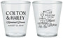 Custom Rehearsal Dinner Plastic Shot Glasses - The Night Before | 30007