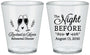 Custom Rehearsal Dinner Plastic Shot Glasses - The Night Before | 30008