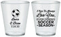 Custom Wedding Plastic Shot Glasses - Soccer | 307