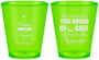 Custom Wedding Plastic Shot Glasses - We Interrupt Golf | 309