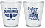 Custom Memorial Plastic Shot Glasses - Riding On The Clouds | 310017
