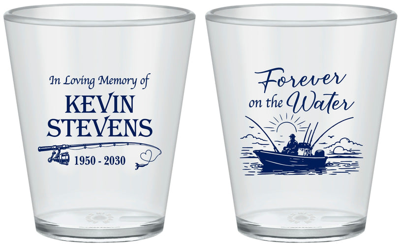 Custom Memorial Plastic Shot Glasses - Forever On The Water | 310019