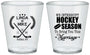 Custom Wedding Plastic Shot Glasses - We Interrupt Hockey | 312