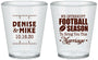Custom Wedding Plastic Shot Glasses - We Interrupt Football | 314