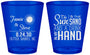 Custom Wedding Plastic Shot Glasses - Sun Sand Drink In My Hand | 319