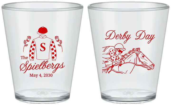 Custom Derby Day Plastic Shot Glasses - Horses | 320007