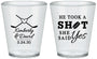 Custom Wedding Plastic Shot Glasses - Took A Shot Hockey | 323