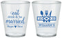 Custom Wedding Plastic Shot Glasses - Eat Drink Be Married | 327