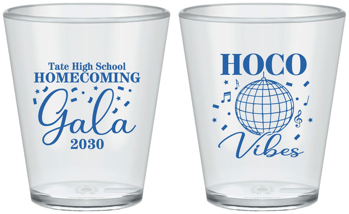 Custom Homecoming Plastic Shot Glasses - Hoco Vibes | 330006