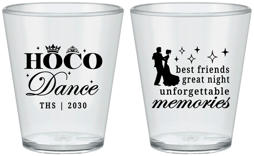 Custom Homecoming Plastic Shot Glasses - Hoco Dance | 330007