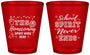 Custom Homecoming Plastic Shot Glasses - Spirit Week | 330011