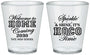 Custom Homecoming Plastic Shot Glasses - Sparkle Shine Hoco Time | 330017