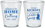 Custom Homecoming Plastic Shot Glasses - From Kickoff To Last Song | 330018