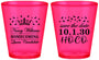 Custom Homecoming Plastic Shot Glasses - Hoco Queen Vote | 330024
