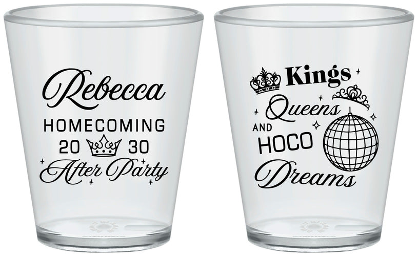 Custom Homecoming Plastic Shot Glasses - Hoco After Party | 330027