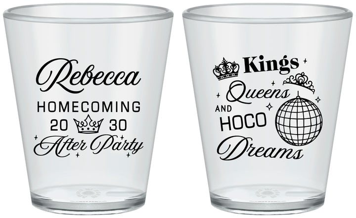 Custom Homecoming Plastic Shot Glasses - Hoco After Party | 330027