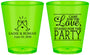 Custom Wedding Plastic Shot Glasses - Love Party | 331