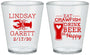 Custom Wedding Plastic Shot Glasses - Crawfish Boil | 333